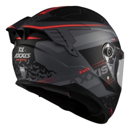 Casca integrala Axxis Hawk Evo SV Dark Justice C1 gri mat (ochelari soare integrati) - tip viziera: MT-V-31 - Img 8