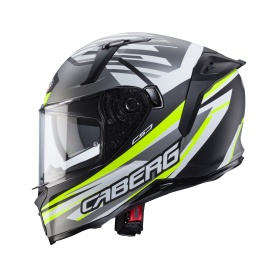 Casca integrala Caberg model Avalon X SV Kira L6 negru/gri/galben fluor mat Pinlock ready - Img 5