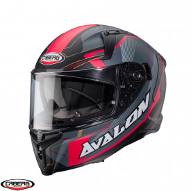 Casca integrala Caberg model Avalon X SV Optic L7 negru/gri/rosu mat Pinlock ready