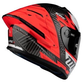 Casca integrala MT KRE+ Carbon Brush A5 rosu lucios - 100% carbon - FIM approved - Img 4