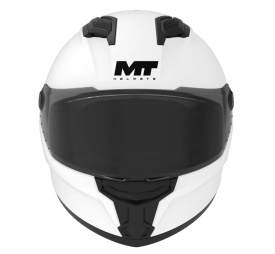 Casca integrala MT Stinger 2 Kids Pure A0 alb lucios - tip viziera: MT-V-28B - casca de copii - Img 3