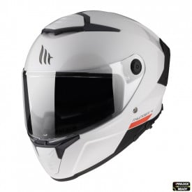 Casca integrala MT Thunder 4 SV A0 alb lucios (ochelari soare integrati) - tip viziera MT-V-28B - Img 2