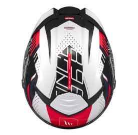 Casca integrala MT Thunder 4 SV Luminence A7 alb/rosu/albastru lucios (ochelari soare integrati) - tip viziera: MT-V-28B - Img 8