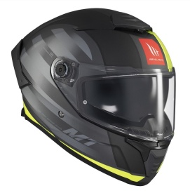 Casca integrala MT Thunder 4 SV Treads D3 galben fluor mat (ochelari soare integrati) - Img 7