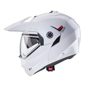 Casca modulabila (flip-up)/adventure Caberg model Tourmax X SV alb metalic lucios Pinlock ready - lentila Pinlock inclusa - Img 6