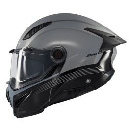 Casca modulabila (flip-up) Axxis GhostFighter SV Bitone C2 negru/gri lucios (ochelari soare integrati) – tip viziera: MT-V-36 - Img 8