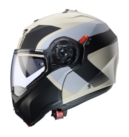 Casca modulabila (flip-up) Caberg model Duke Evo SV Indy P8 sand (nisipiu)/negru/gri mat Pinlock ready - lentila Pinlock inclusa - Img 5