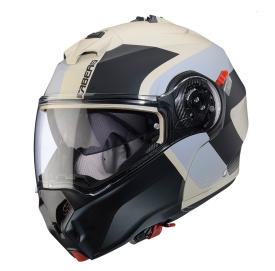 Casca modulabila (flip-up) Caberg model Duke Evo SV Indy P8 sand (nisipiu)/negru/gri mat Pinlock ready - lentila Pinlock inclusa - Img 8