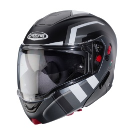 Casca modulabila (flip-up) Caberg model Horus X Road M4 negru/gun metal (titanium)/alb mat Pinlock ready - lentila Pinlock inclusa - Img 8