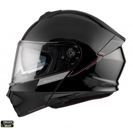 Casca modulabila MT Genesis SV A1 negru lucios Pinlock ready - omologare noua ECE 22.06 - Img 2