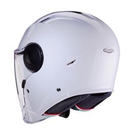 Casca open face (jet) Caberg model Soho SV A1 alb lucios - Img 6