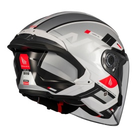 Casca open face motociclete MT Cosmo SV Silence A2 gri lucios (ochelari soare integrati) - Img 4