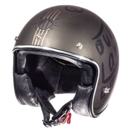 Casca open face motociclete MT Le Mans SV Outlander maro metalic/negru mat (ochelari soare integrati) - Img 2