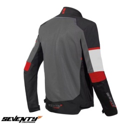 Geaca (jacheta) barbati Racing vara Seventy model SD-JR60 Thunder culoare: gri/rosu - Img 2