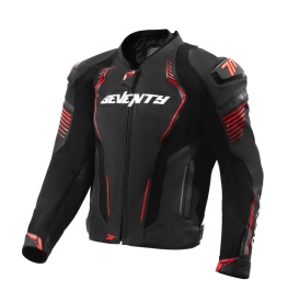 Geaca (jacheta) motociclete barbati Racing Seventy all season/iarna model SD-JL24 Spoiler culoare: negru/rosu - Img 6