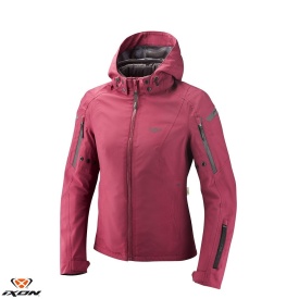 Geaca (jacheta) motociclete femei Touring/Adventure/Urban Ixon All season model Burning LS culoare: burgundy (visiniu) (geaca laminata; waterproof si pe exterior) - Img 1