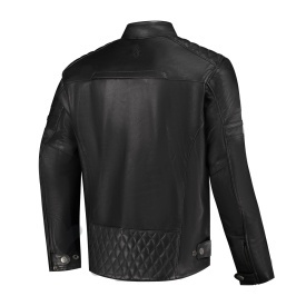Geaca moto piele Rusty Stitches Jari V2 negru (protectii incluse) - Img 2