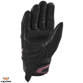 Manusi femei Roadster vara textil/piele Ixon model MIG 2 LS culoare: negru/burgundy (visiniu) - degete tactile - Img 2