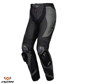 Pantaloni motociclete barbati piele Racing Ixon vara model Vortex 3 MS culoare: negru - Img 1