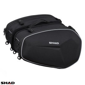 Set genti laterale Shad model E48 - culoare: negru (volum total: 46-58L) - Img 1