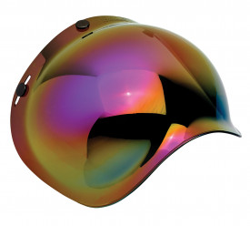 Viziera oglinda iridium (curbubeu) (bubble visor) casca Custom Rider - Le Mans - Le Mans SV - Img 2