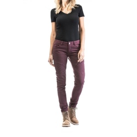 Blugi (jeans) moto femei Ixon model Vicky culoare: burgundy (visiniu) (Cordura® Denim) - Img 6