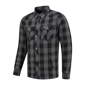 Camasa Moto Rusty Stitches Neil Grey/Black