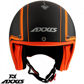 Casca Axxis model Hornet SV Royal A4 portocaliu fluor mat (ochelari soare integrati) - Img 2