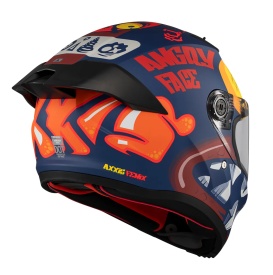 Casca integrala Axxis Fenix Angry Face C5 rosu mat - tip viziera: MT-V-31B - DKS429 - Img 5