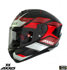 Casca integrala Axxis model Draken S Sunray B5 rosu fluor lucios - tip viziera: MT-V-18C - Img 1