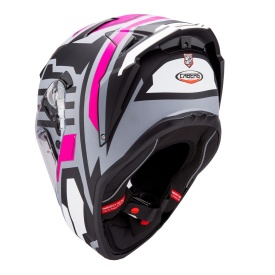 Casca integrala Caberg model Drift Evo II SV Horizon N6 gri/negru/fuchsia mat Pinlock ready - lentila Pinlock inclusa - Img 6
