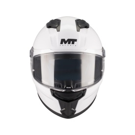 Casca integrala MT Stinger 2 Kids Pure A0 alb lucios - tip viziera: MT-V-28B - casca de copii - Img 6