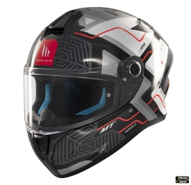 Casca integrala MT Targo S Brik C0 gri lucios - omologare noua ECE 22.06 - tip viziera: MT-V-14B - Img 2