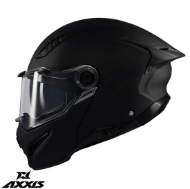 Casca modulabila (flip-up) Axxis GhostFighter SV A1 negru mat (ochelari soare integrati) – tip viziera: MT-V-36 - Img 3