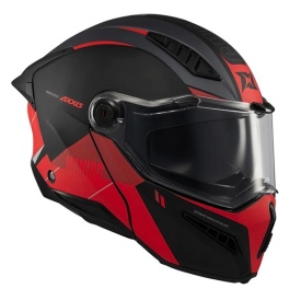 Casca modulabila (flip-up) Axxis GhostFighter SV Maniac B5 negru/rosu mat (ochelari soare integrati) – tip viziera: MT-V-36 - Img 8
