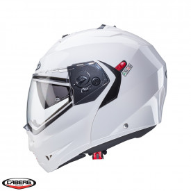 Casca modulabila (flip-up) Caberg model Duke X SV alb metalic lucios Pinlock ready - lentila Pinlock inclusa - Img 3