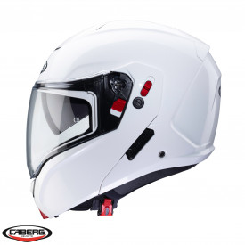 Casca modulabila (flip-up) Caberg model Horus X alb metalic lucios Pinlock ready - lentila Pinlock inclusa - Img 3