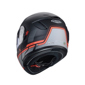 Casca modulabila (flip-up) Caberg model Levo X Elite L7 negru/gri/rosu fluor mat Pinlock ready - lentila Pinlock inclusa (fibra de sticla) - Img 7