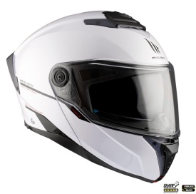 Casca modulabila MT Atom 2 SV A0 alb lucios (ochelari soare integrati) Pinlock Ready - tip viziera: MT-V-35 - Img 7