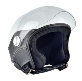 Casca open face (demi-jet) Max Helmets model DJ06 LS Vision (V2B) culoare: alb lucios (000) - 100% MADE IN ITALY - Img 4