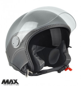 Casca open face (demi-jet) Max Helmets model DJDV06 LS Vision SV (ochelari soare integrati) culoare: gri mat (GTS) - 100% MADE IN ITALY - Img 1