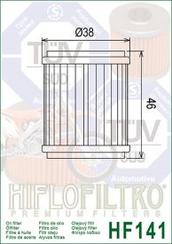 Filtru de ulei HIFLOFILTRO HF141 - Img 2