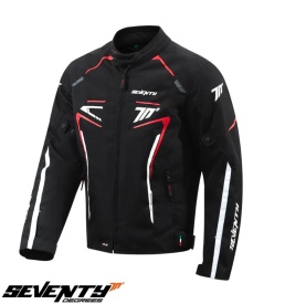 Geaca (jacheta) barbati Racing Seventy iarna model SD-JR65 Piston culoare: negru/rosu/alb - Img 1