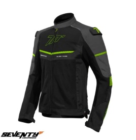 Geaca (jacheta) barbati Racing vara Seventy model SD-JR60 Thunder culoare: negru/gri/galben fluor - Img 1