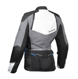Geaca (jacheta) motociclete femei Touring/Adventure Ixon All season model Balder LS culoare: negru/gri/albastru - Img 4