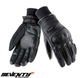 Manusi barbati iarna Seventy model SD-C9 negru – WinterTex - degete tactile - Img 1