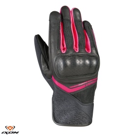 Manusi femei Roadster vara piele/textil Ixon model RS Launch LS culoare: negru/fuchsia (roz) - degete tactile