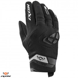 Manusi femei Roadster vara textil/piele Ixon model MIG 2 LS culoare: negru/alb - degete tactile - Img 1