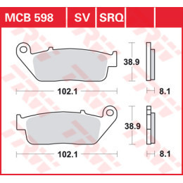 Placute de frana TRW MCB598