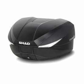 Top case SHAD SH58X D0B58206B Carbon (expandable concept) with PREMIUM lock and backrest - Img 2